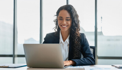 donna al lavoro ufficio dirigente computer 