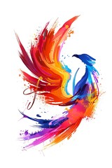 Obraz premium Splash logo in multiple colors on a white background.