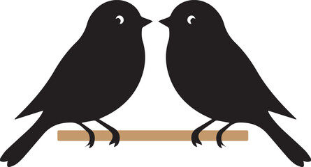 Stylish Bird vector illustration.