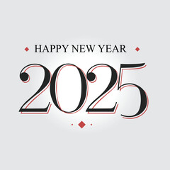 2025 new year design creative element vector 