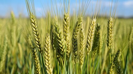Wheat Field Close-Up