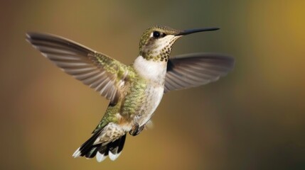 Fototapeta premium hummingbrid feathers in flight