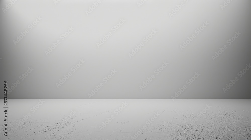 Poster plain, empty room with a textured floor and a smooth, gradient wall