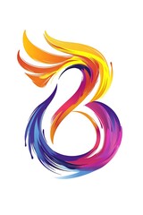 Obraz premium Splash logo in multiple colors on a white background.