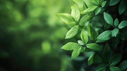 Nature of green leaf in garden at summer. Natural green leaves plants using as spring background cover page greenery environment ecology wallpaper