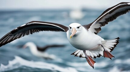 Fototapeta premium Majestic Albatross in Flight