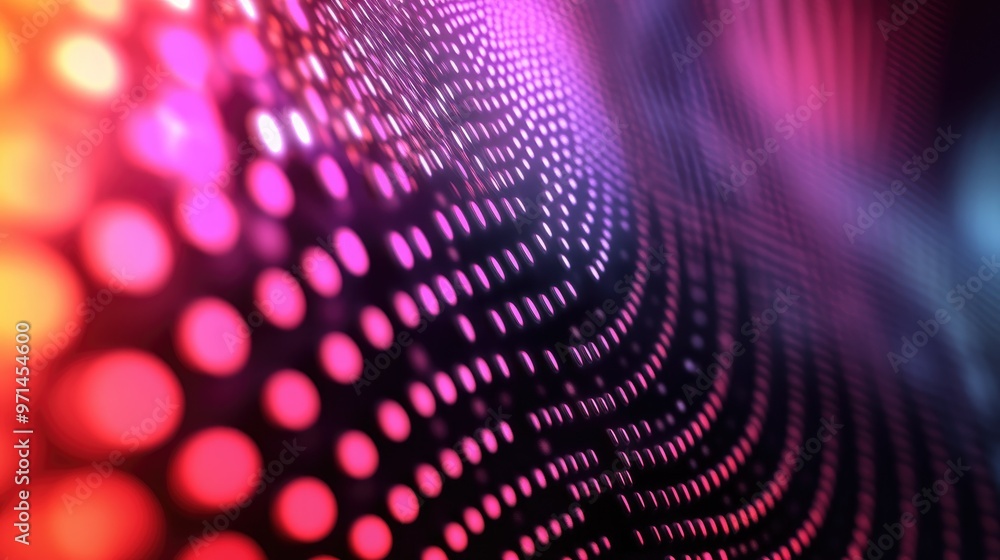 Poster Abstract background featuring a dot pattern with repeating colors