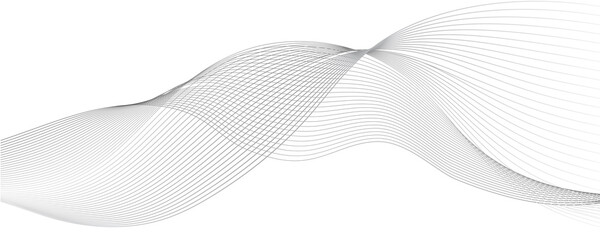 Abstract background with a glowing wave. Panoramic shiny moving lines design element. Modern purple, blue gradient flowing wave lines. Futuristic technology concepts. Web banner, banner backdrop