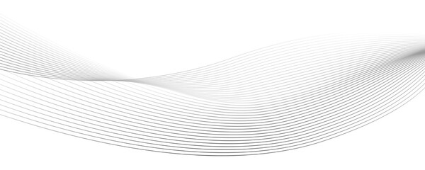 Naklejka premium Abstract background with a glowing wave. Panoramic shiny moving lines design element. Modern purple, blue gradient flowing wave lines. Futuristic technology concepts. Web banner, banner backdrop