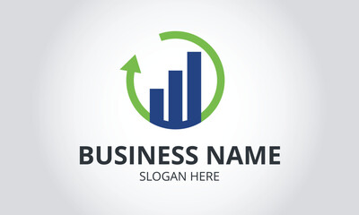 Business Template Logo, Business Finance Logo, Business Financial And Marketing Logo Vector Format