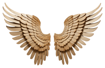 PNG 2d angel wings symbol bird wood accessories.