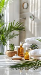 Fototapeta premium Holistic Wellness Center Offering Comprehensive Natural Therapies and Treatments for Relaxation and Self Care