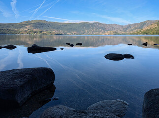 Sunrise at Sanabria Lake Natural Park. Zamora province, Spain, Europe © IMAG3S