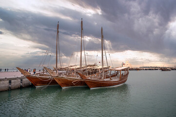 Traditional Dhow Boat Festival Katara Beach Qatar