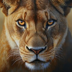 Lioness Close Up Portrait   Powerful Predator Eyes