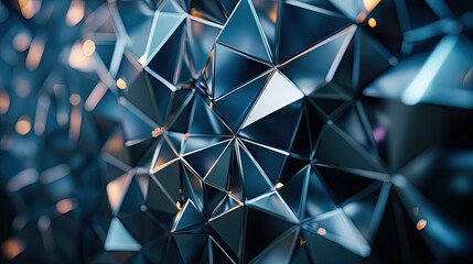 Geometric Blue Abstract Background