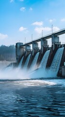 Cascading Hydroelectric Dam Generating Renewable Energy for Environmental Conservation