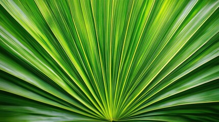 Obraz premium Vibrant Green Palm Leaf Texture