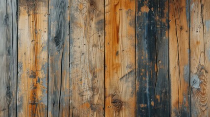 Naklejka premium Weathered Wood Plank Texture: Rustic Wooden Background