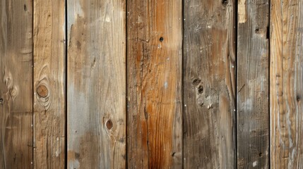 Fototapeta premium Weathered Wooden Planks Texture: Rustic Wood Background