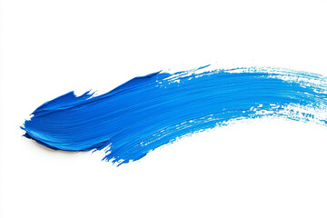 Fototapeta premium Blue brush strokes on a white background