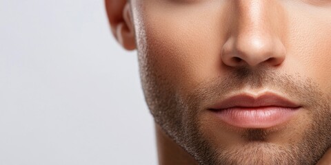 Obraz premium Man with beard close-up