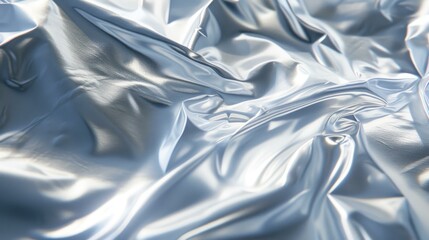 Abstract Metallic Texture: Silver Fabric Background