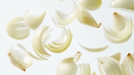 Floating Onion Slices: A Culinary Still Life