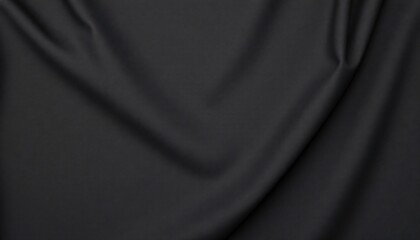 Fototapeta premium Drapé de Tissu Noir