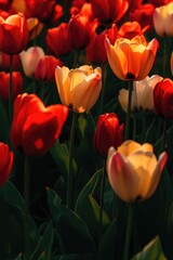 Tulip Field Sun