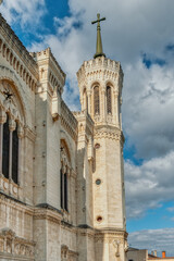 Obraz premium Basilica of Our Lady of Fourviere in Lyon, France