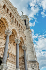 Basilica of Our Lady of Fourviere in Lyon, France