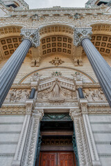 Basilica of Our Lady of Fourviere in Lyon, France