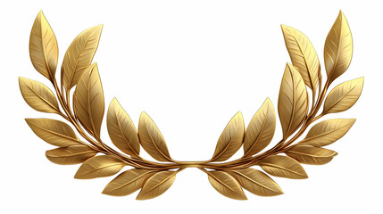 A decorative golden laurel wreath symbolizing victory and achievement.