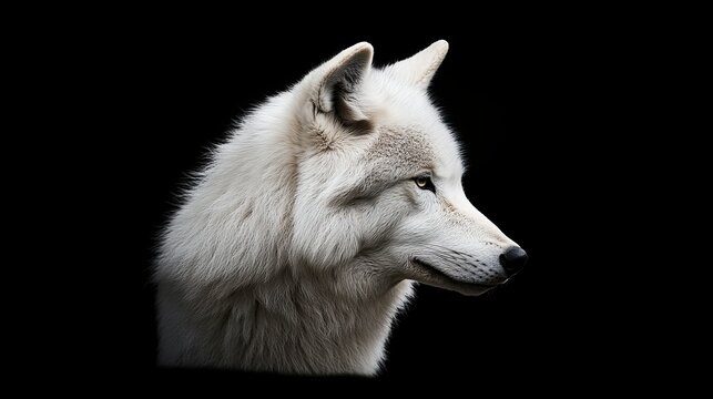 Majestic White Wolf