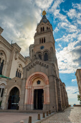 Obraz premium Basilica of Our Lady of Fourviere in Lyon, France