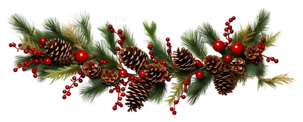 PNG  Christmas garland christmas plant tree.