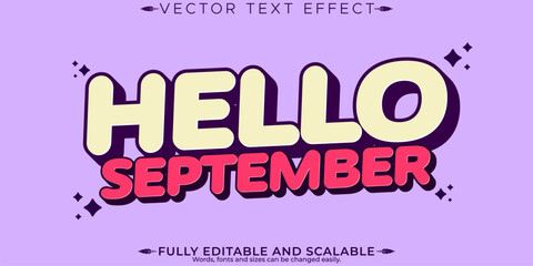 Autumn text effect, editable season and leaf text style