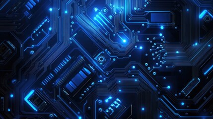 Fototapeta premium Computer Circuit Board Close Up