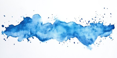 Obraz premium Blue Cloud Watercolor