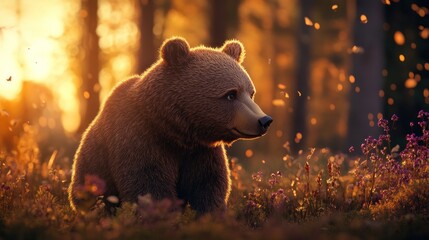 Bear in the Golden Hour