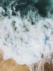 Surfer riding a wave