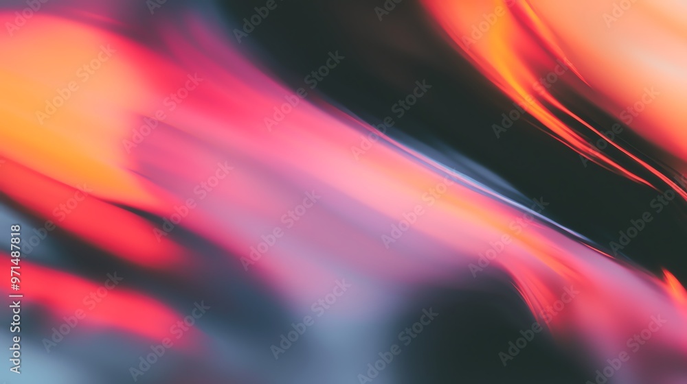 Poster a vibrant and dynamic abstract image showcasing flowing colors and soft gradients, evoking a sense o