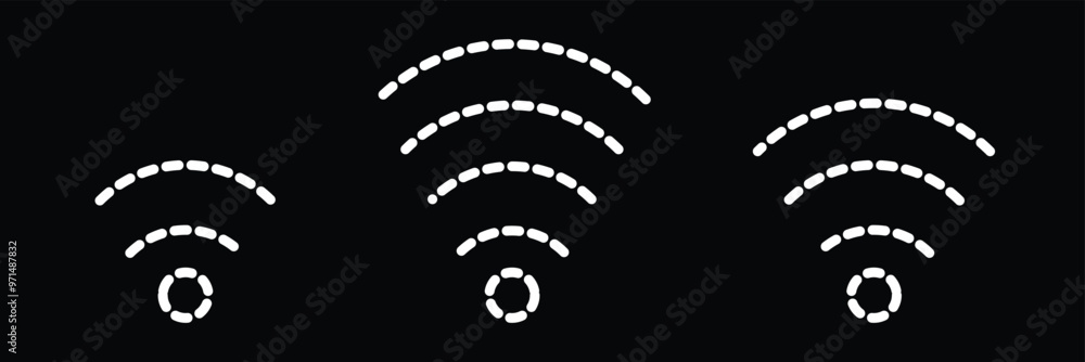Poster wifi icon. free wifi sign isolated icon. wi-fi network linear icon. signal sign and symbol. public w