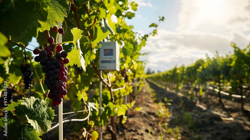 Poster iot enabled weather monitoring system in vineyard for optimized grape growing conditions