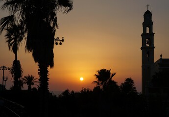 Fototapeta premium Sunset in the middle east