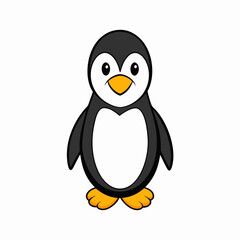 penguin on a white background