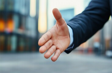 Fototapeta premium business person shaking hands
