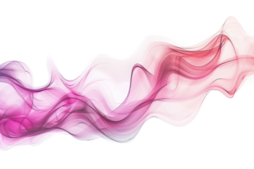 Minimalist abstract artwork with clean lines and subtle color gradients isolated on transparent background