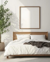 Urban Loft Interior with Modern Poster Frame Design Mock-Up